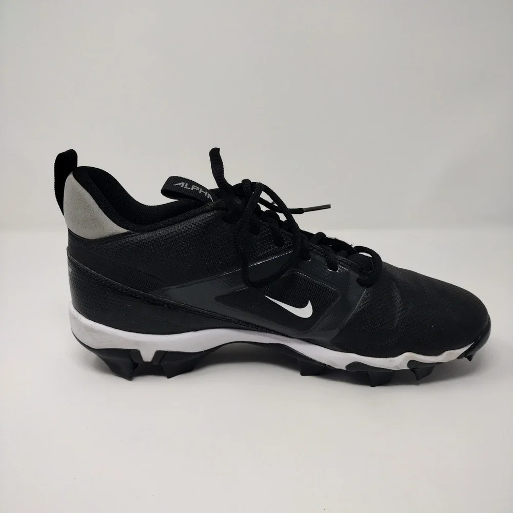 Nike Alpha Huarache 4 Keystone Low Baseball Cleats Black White FQ3875-001 8.5